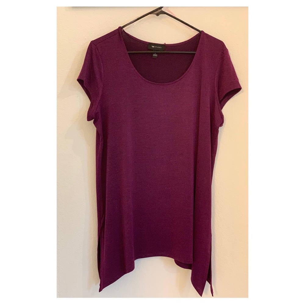 Purple dressy top